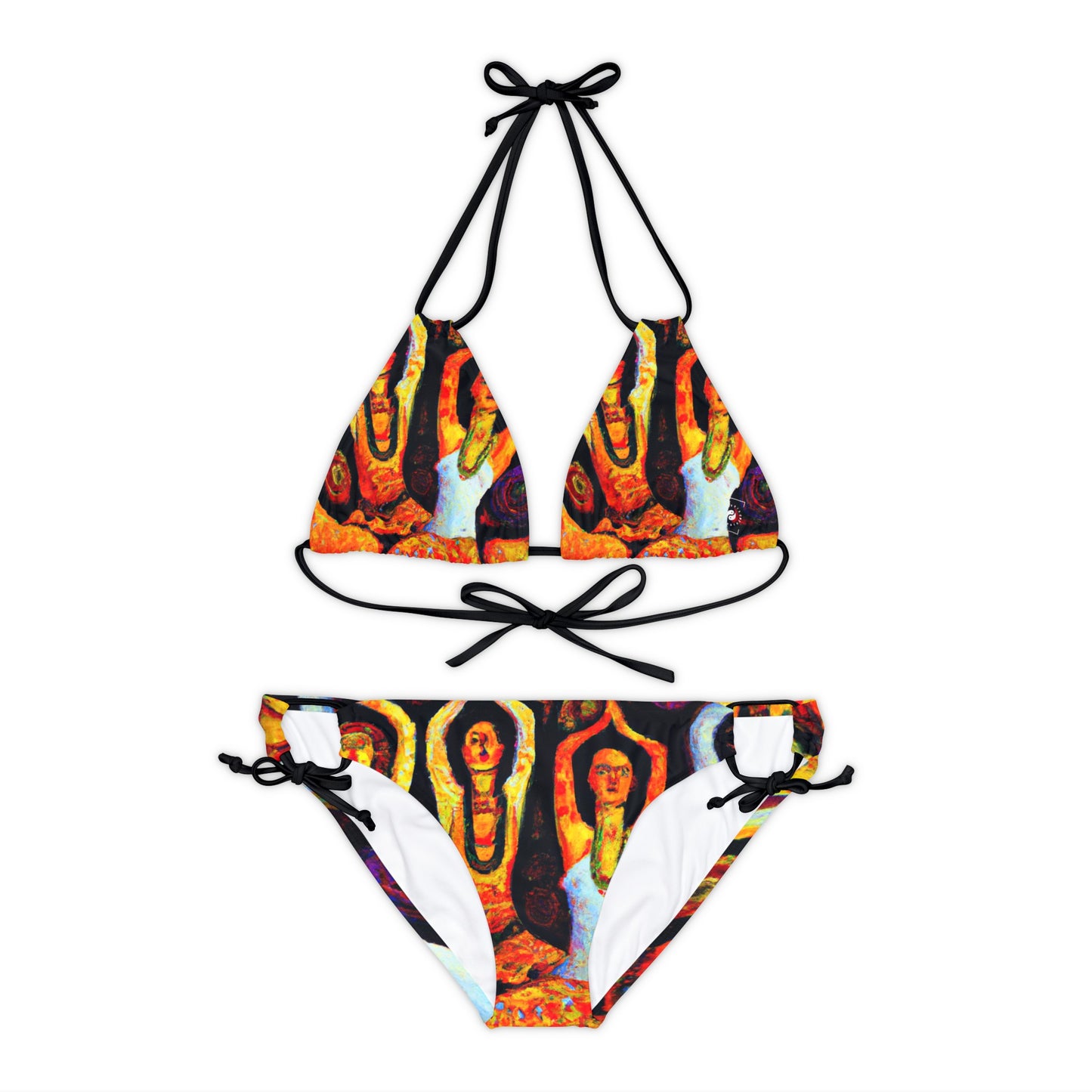 Opulent Serenity - Lace-up Bikini Set