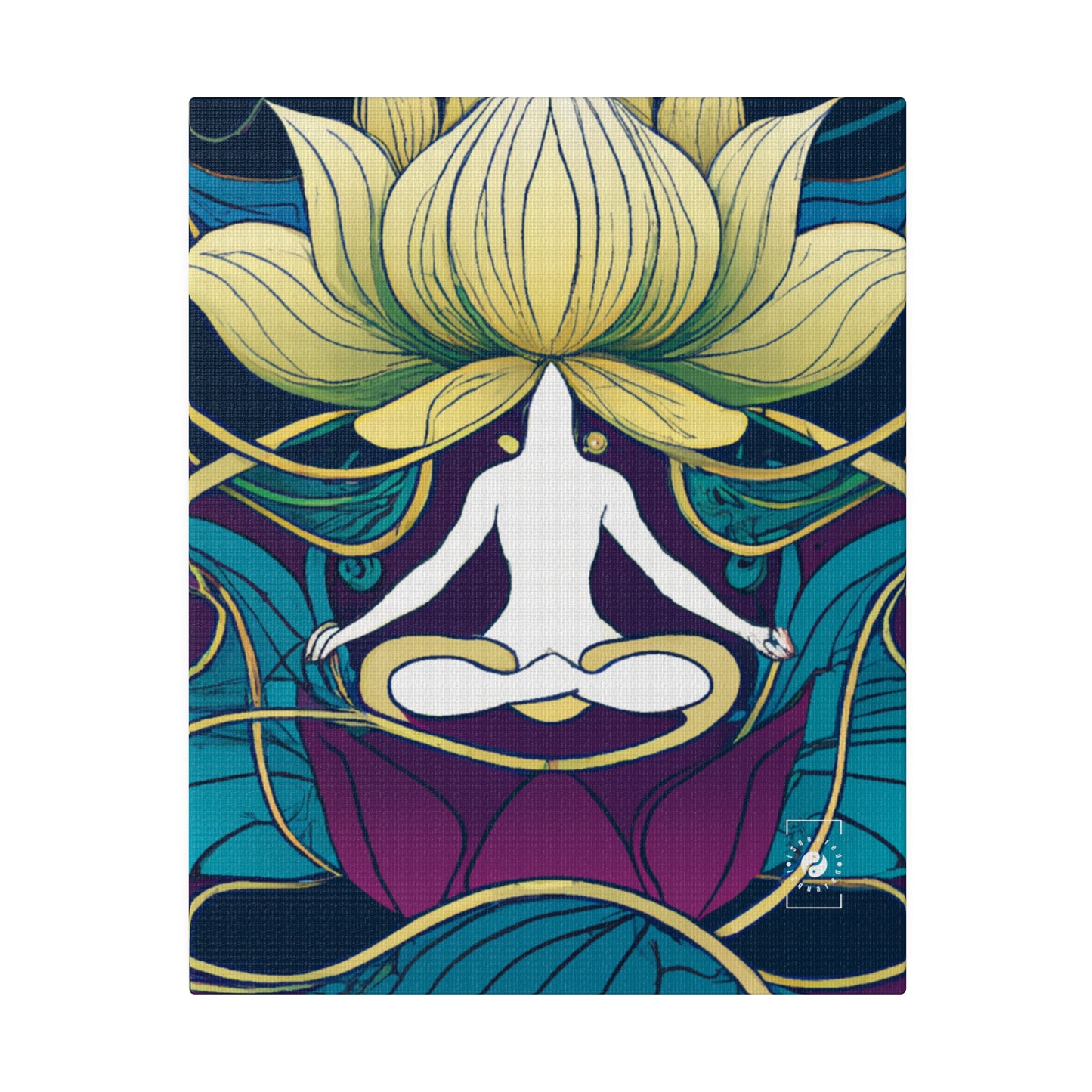 "Lotus Serenity Dance" - Art Print Canvas