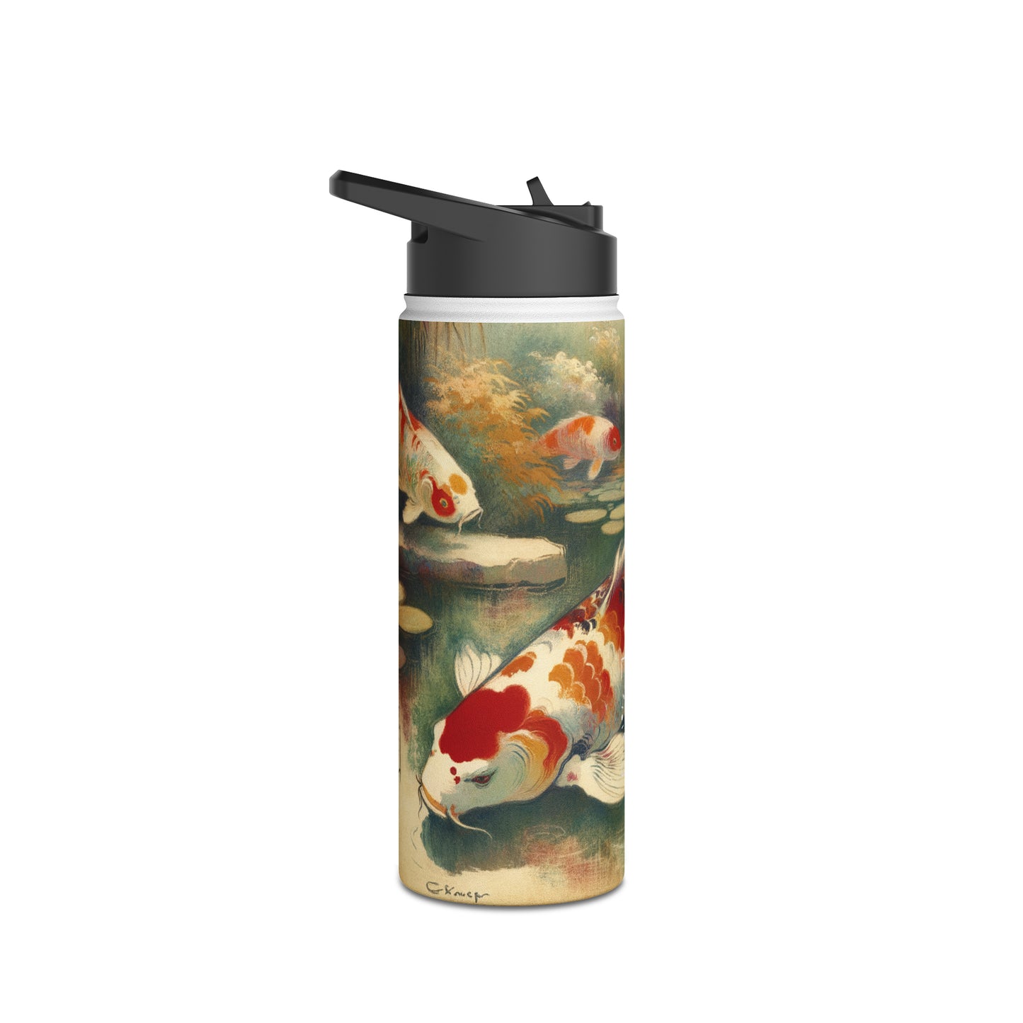 Koi Lily Pond - Water Bottle