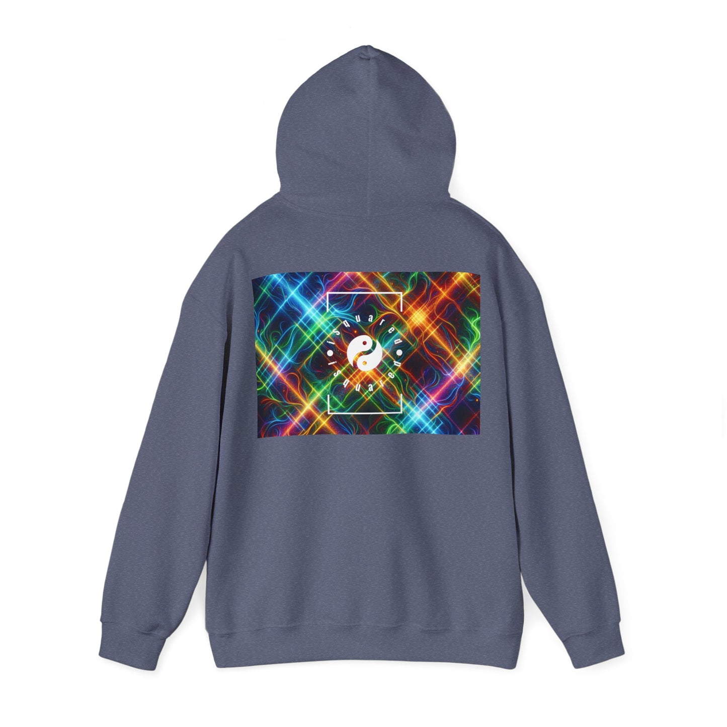 "Neon Plaid Luminosity Matrix" - Hoodie