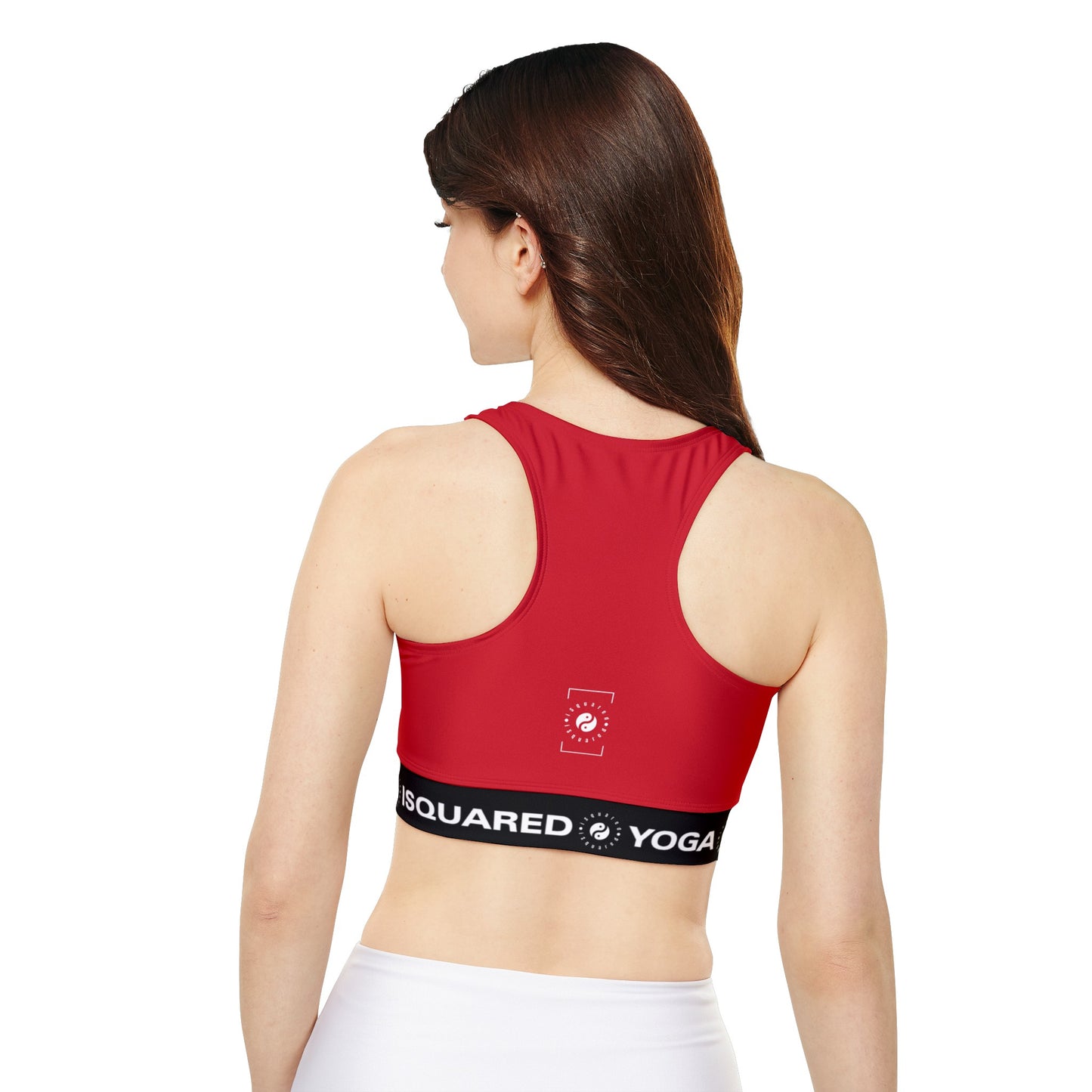 #D10927 Scarlet Red - Lined & Padded Sports Bra