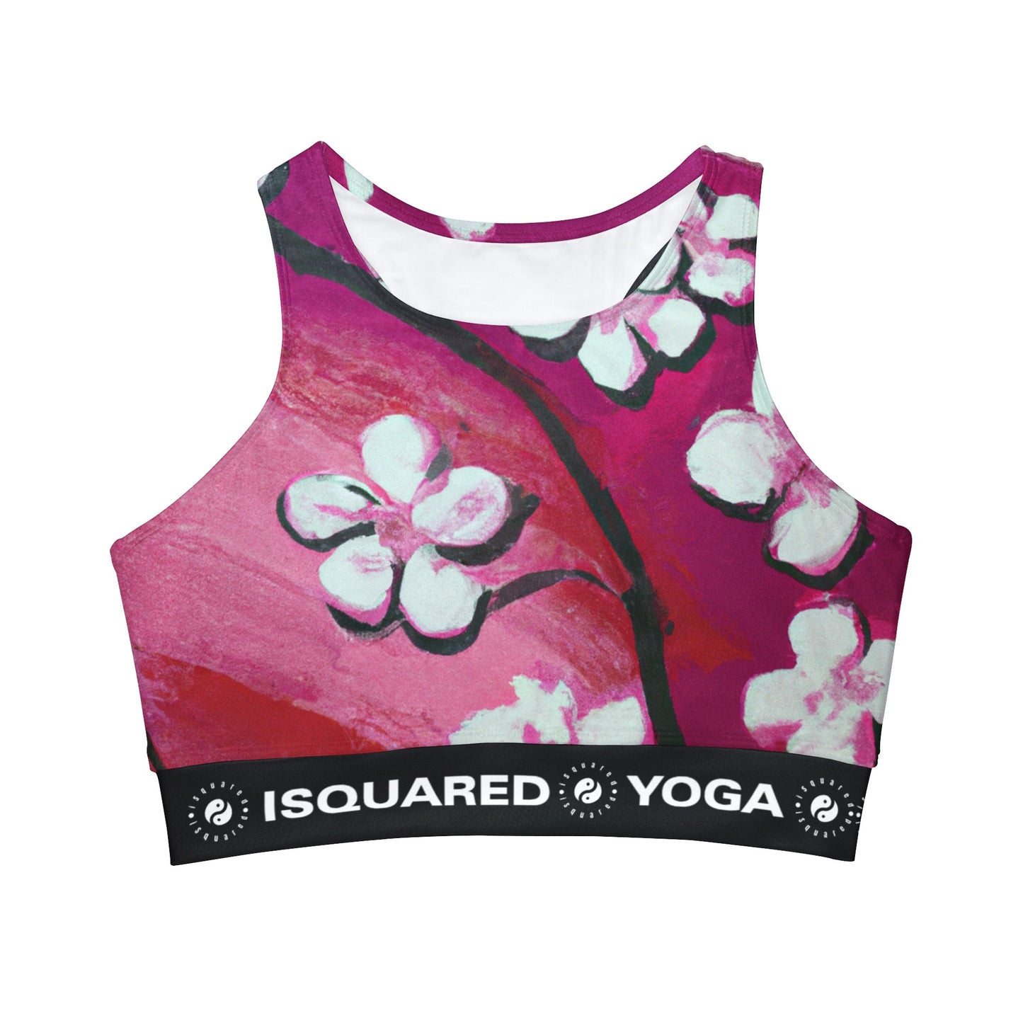 Ephemeral Blossom - High Neck Crop Top