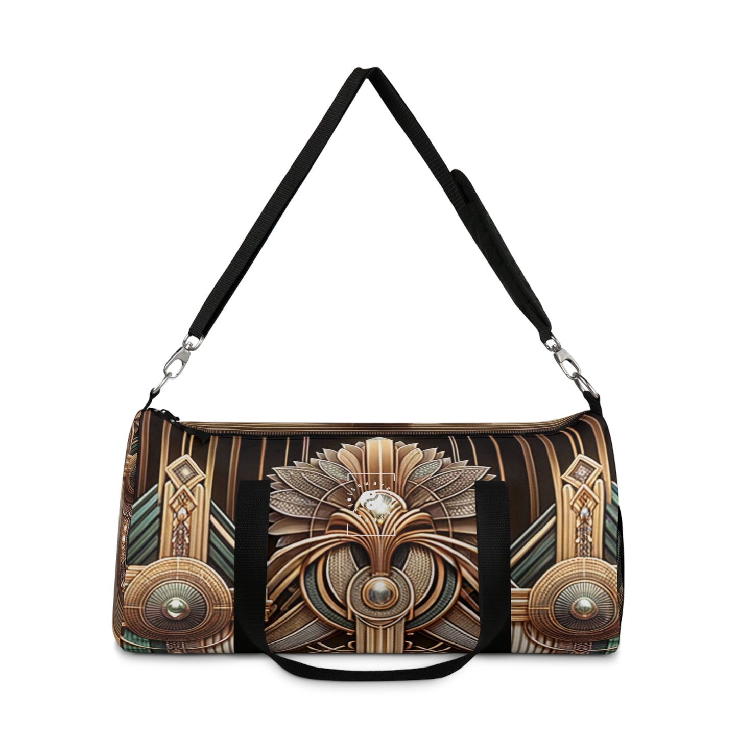 Deco Serenity: A Fusion of Opulence and Zen - Duffle Bag