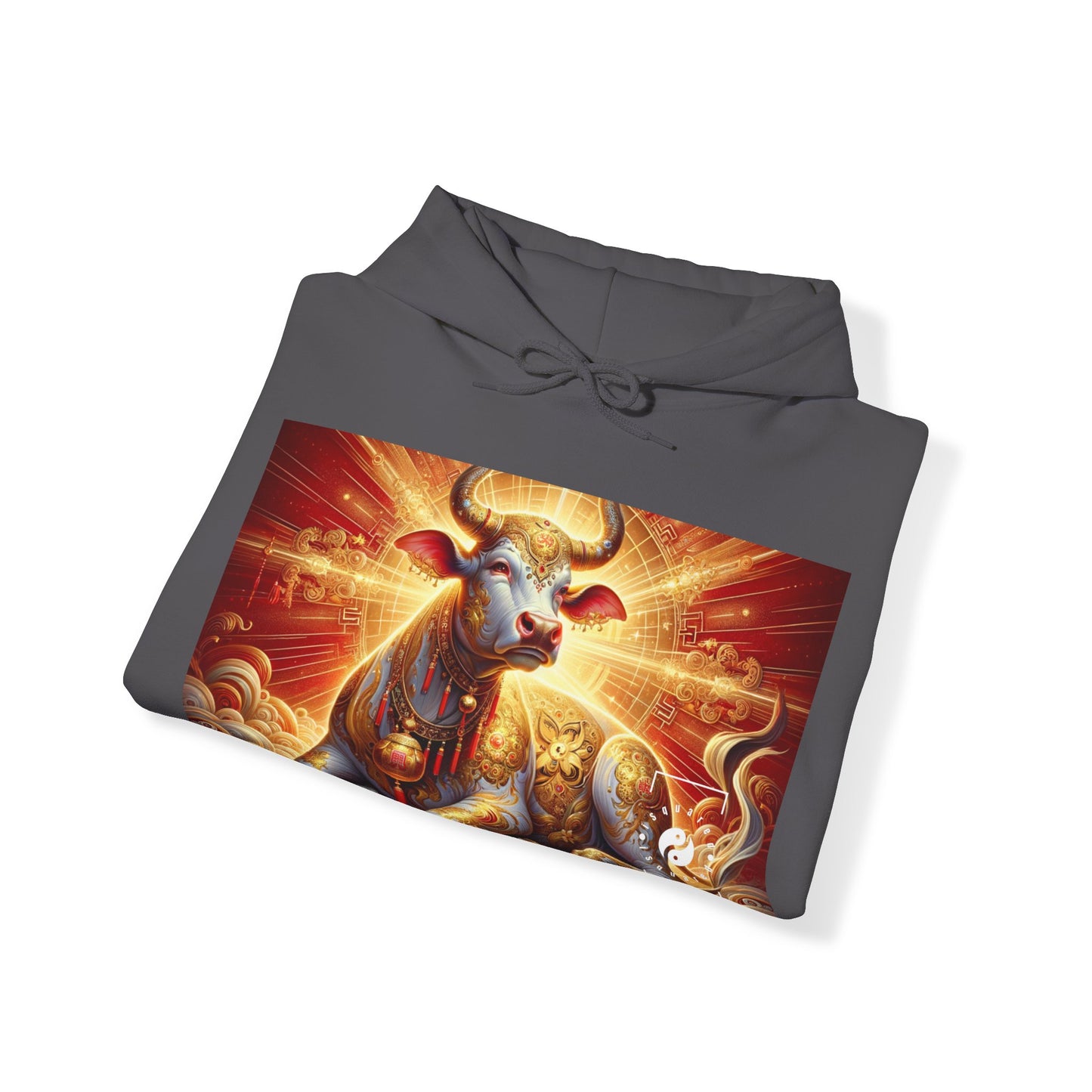 "Golden Euphoria: A Dance of the Divine Bovine" - Hoodie