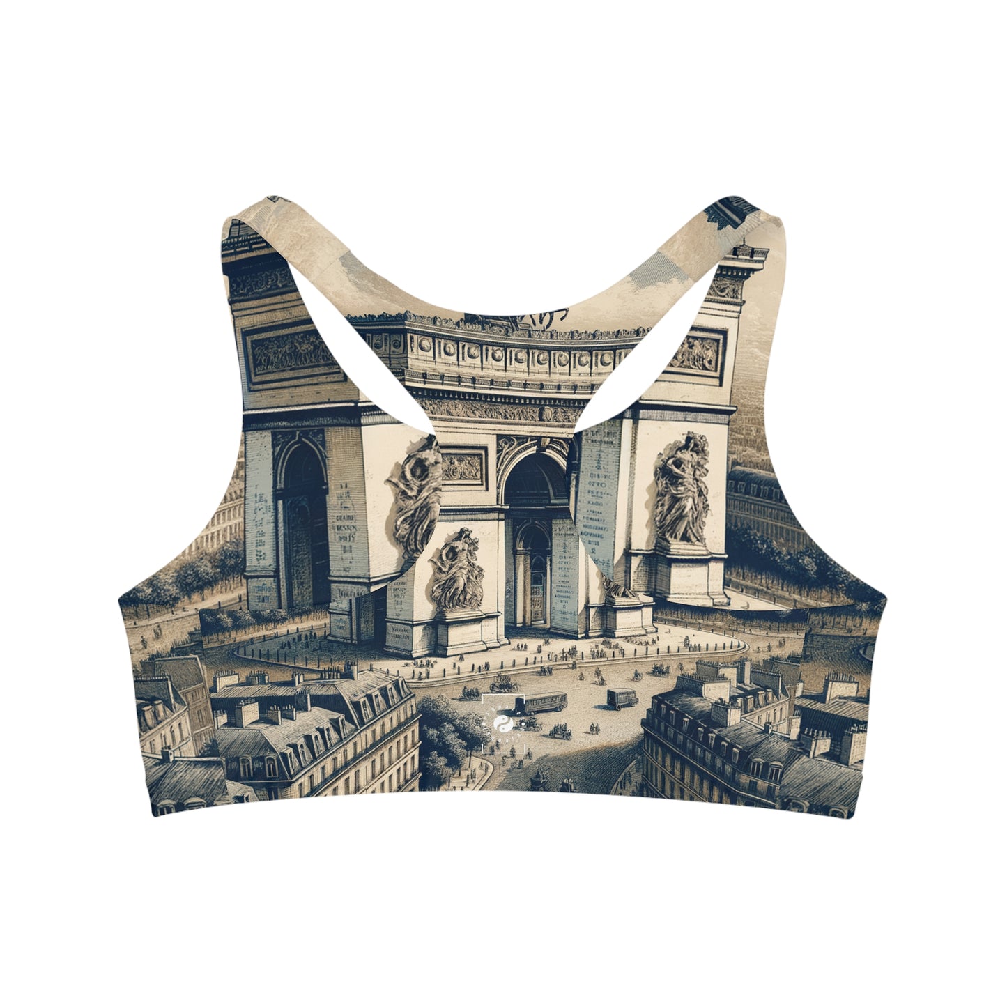 "Majesty of the Arc: A Napoleon Era Portrait" - Seamless Sports Bra