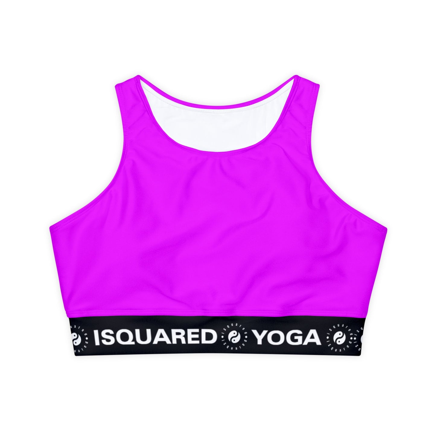 #f000ff Neon Purple - Lined & Padded Sports Bra