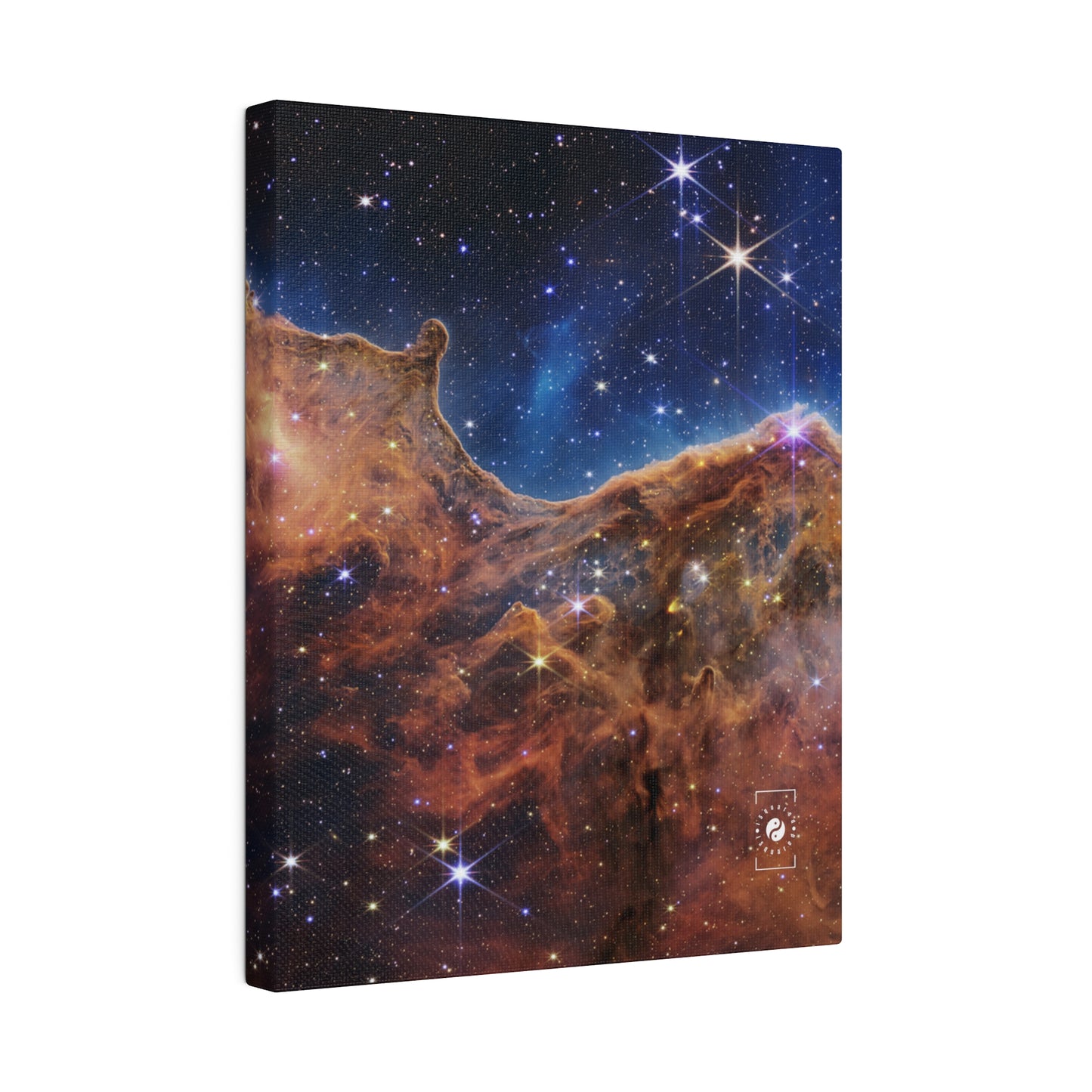 “Cosmic Cliffs” in the Carina Nebula (NIRCam Image) - JWST Collection - Art Print Canvas