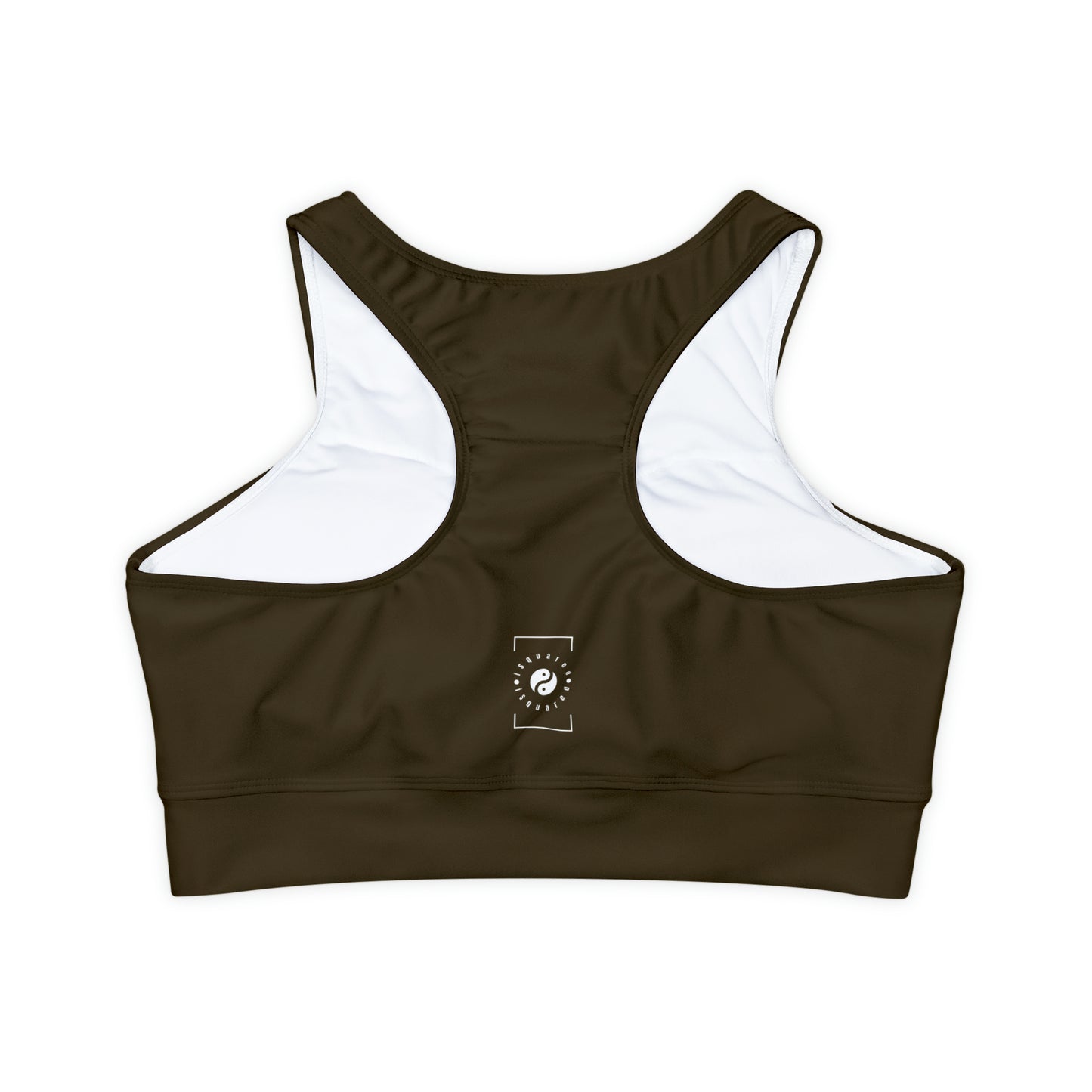 Earthy Brown - Lined & Padded Sports Bra