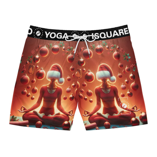 iSquared Yuletide Zen - Swim Shorts (Mid-Length) for Men