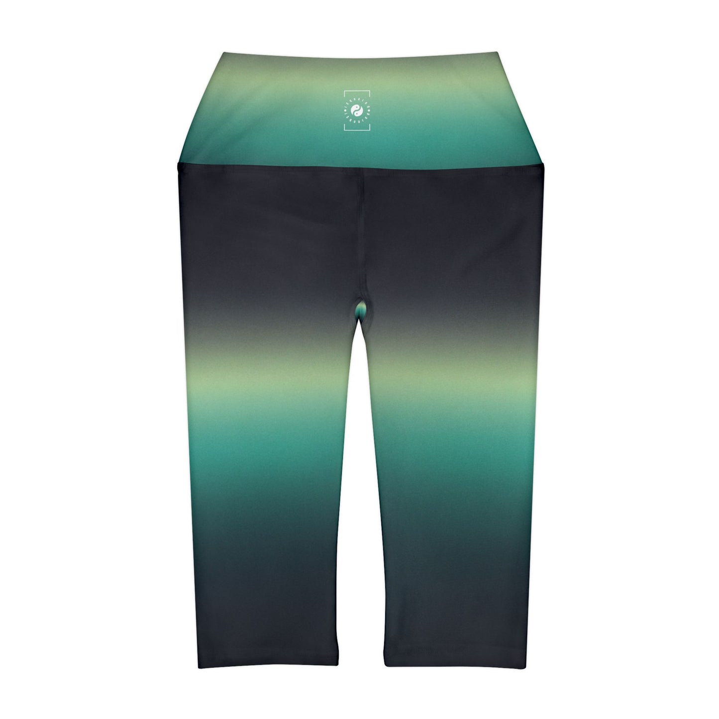 Midnight Gradients - High Waisted Capri Leggings