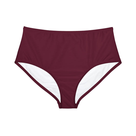 #60182D Deep Siena - High Waisted Bikini Bottom