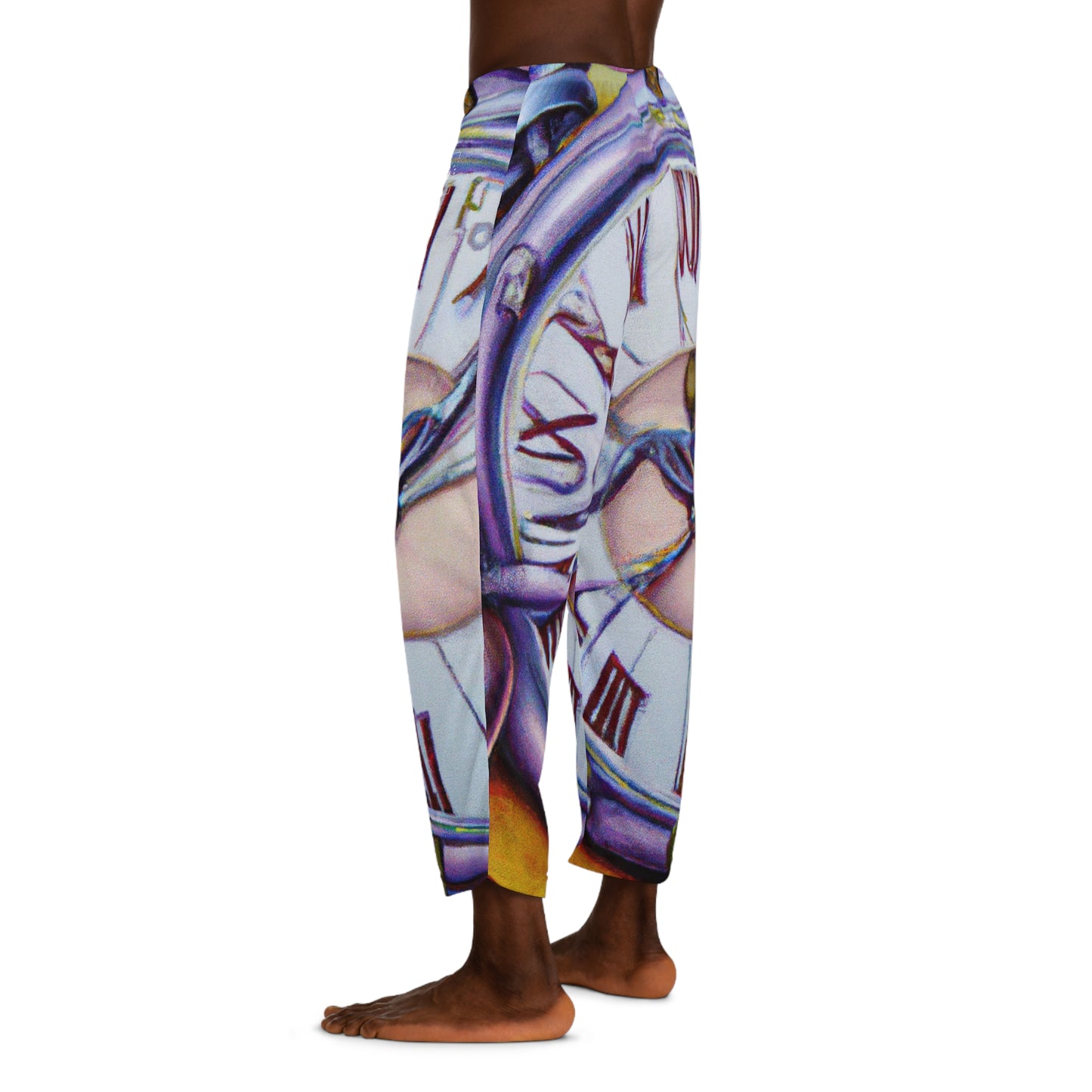 "Chrono Illusionist's Liquid Riddle" - men's Lounge Pants