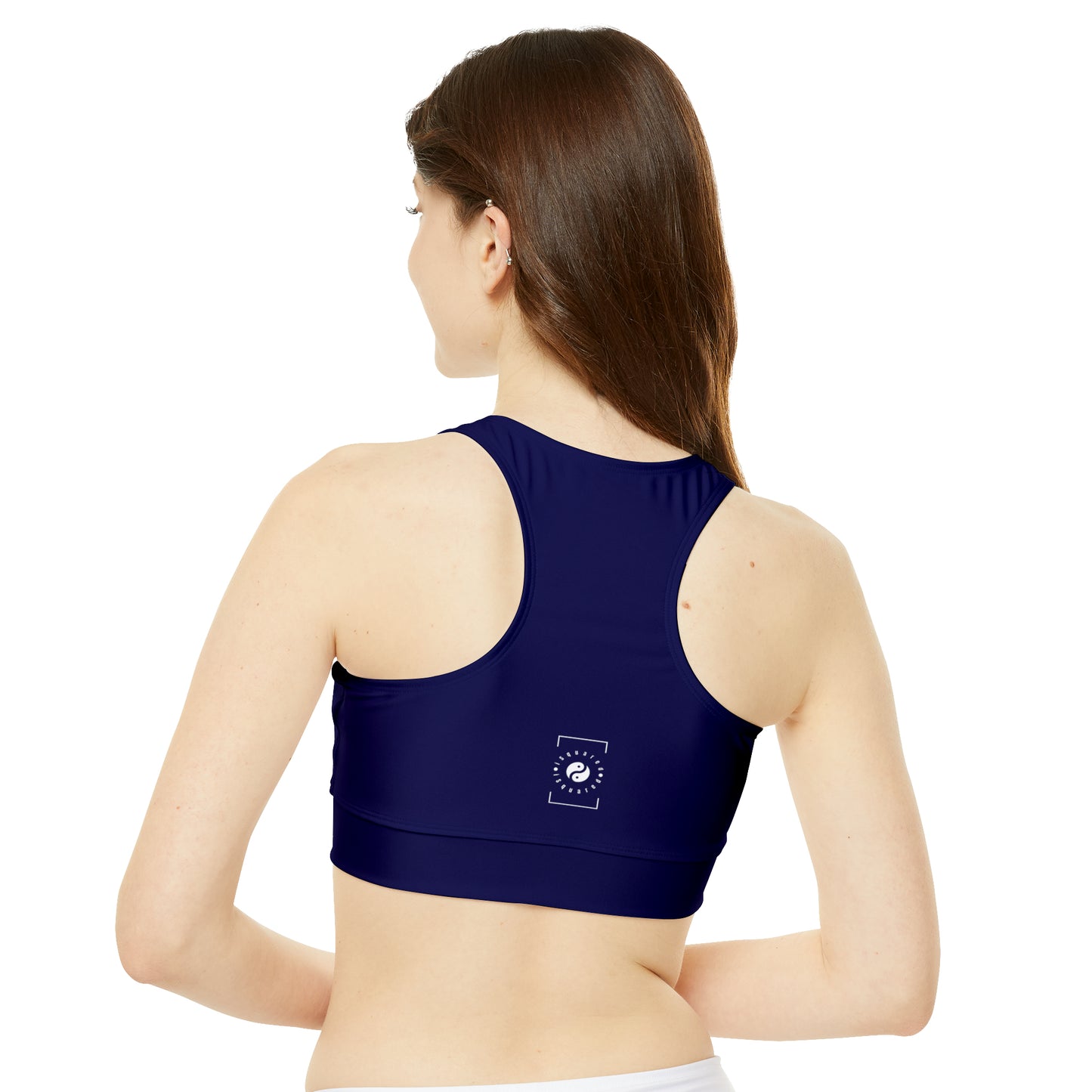 Royal Blue - High Neck Crop Top