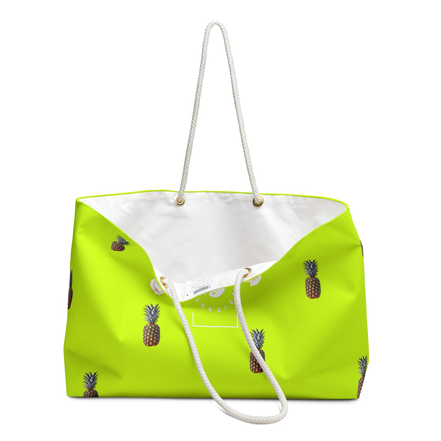 #D7FF11 Sharp Yellow + Pineapple - Casual Yoga Bag
