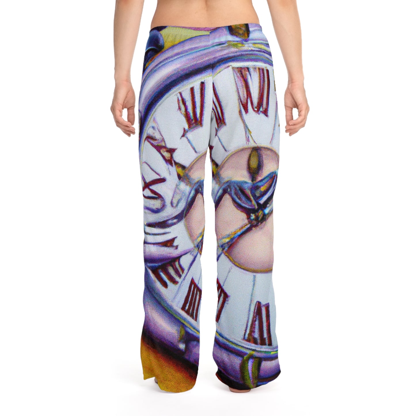 "Chrono Illusionist's Liquid Riddle" - Women lounge pants