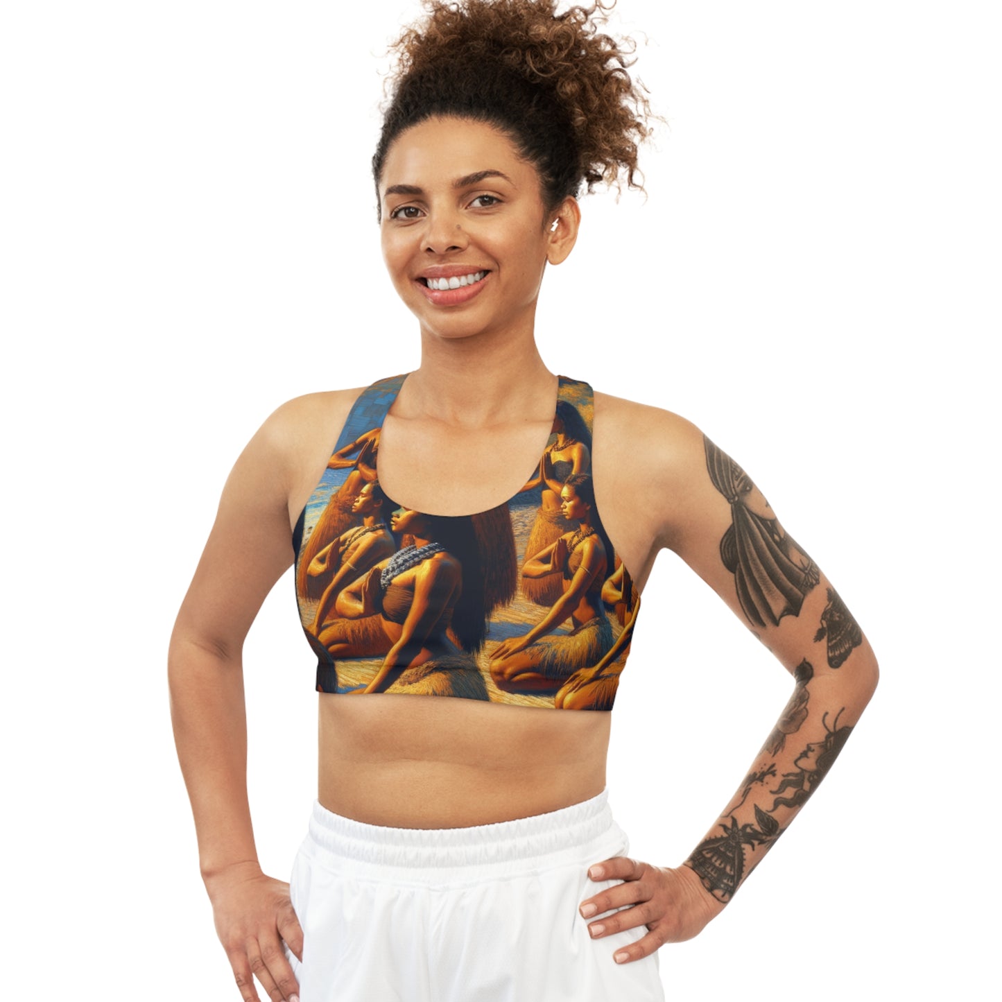 Gauguin Reverie - Seamless Sports Bra