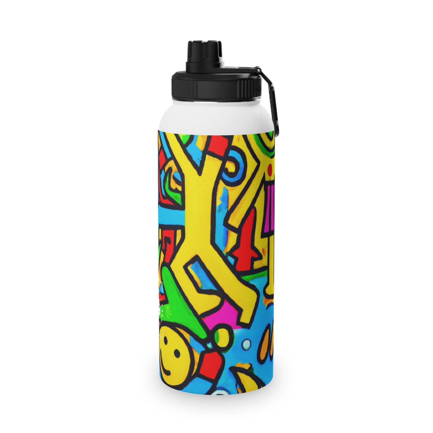 symbols of happiness - Sports Water Bottle