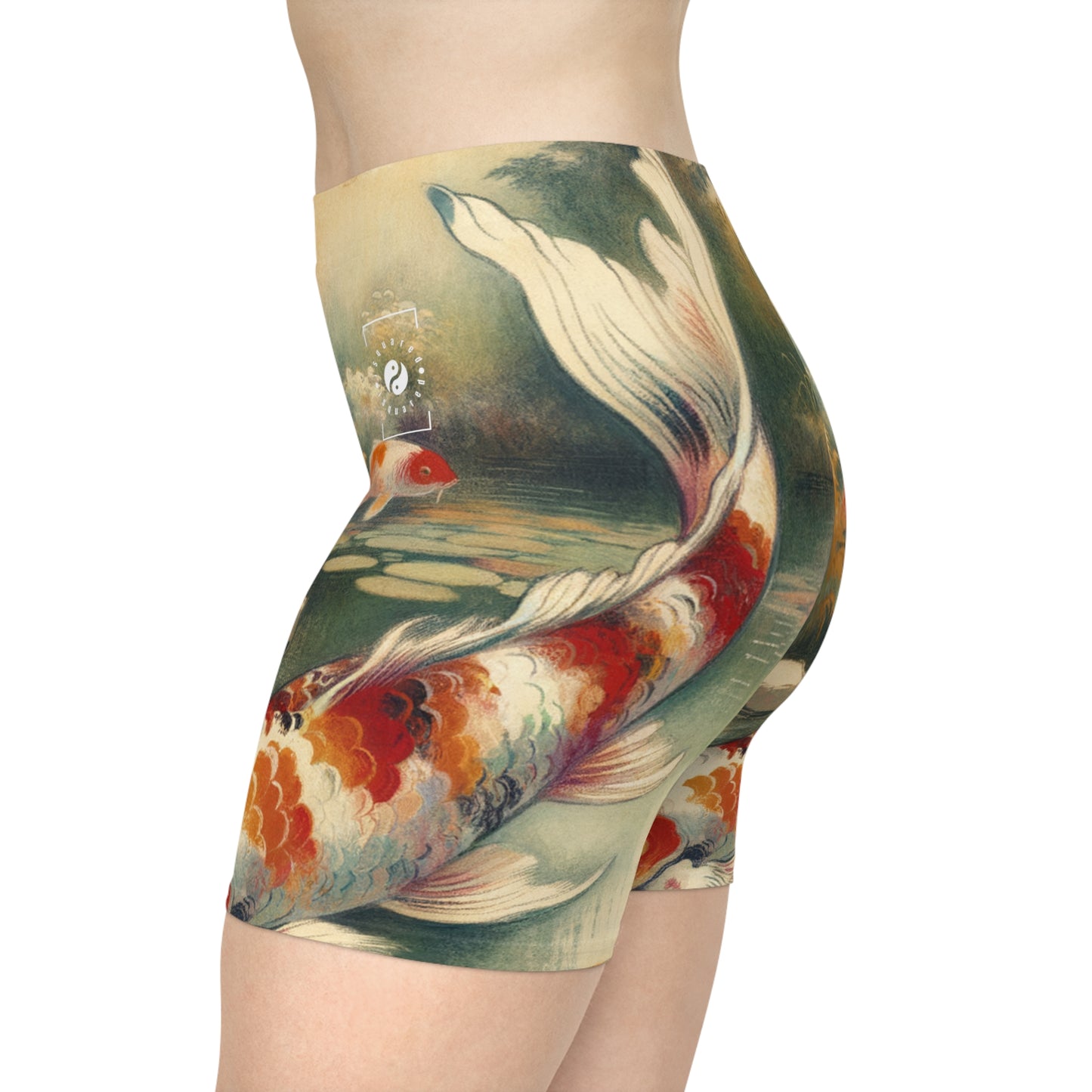 Koi Lily Pond - Hot Yoga Short