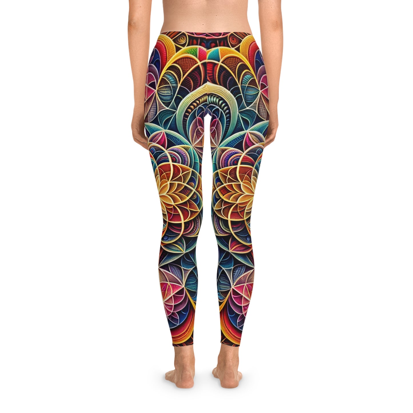 "Sacred Symmetry: Infinite Radiance of Love" - Unisex Tights