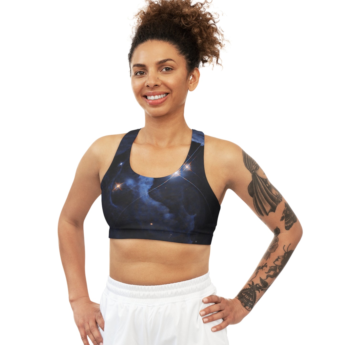 HP Tau, HP Tau G2, and G3 3 star system captured by Hubble - Seamless Sports Bra