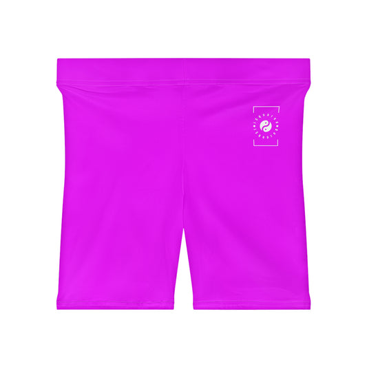 #f000ff Neon Purple - Hot Yoga Short