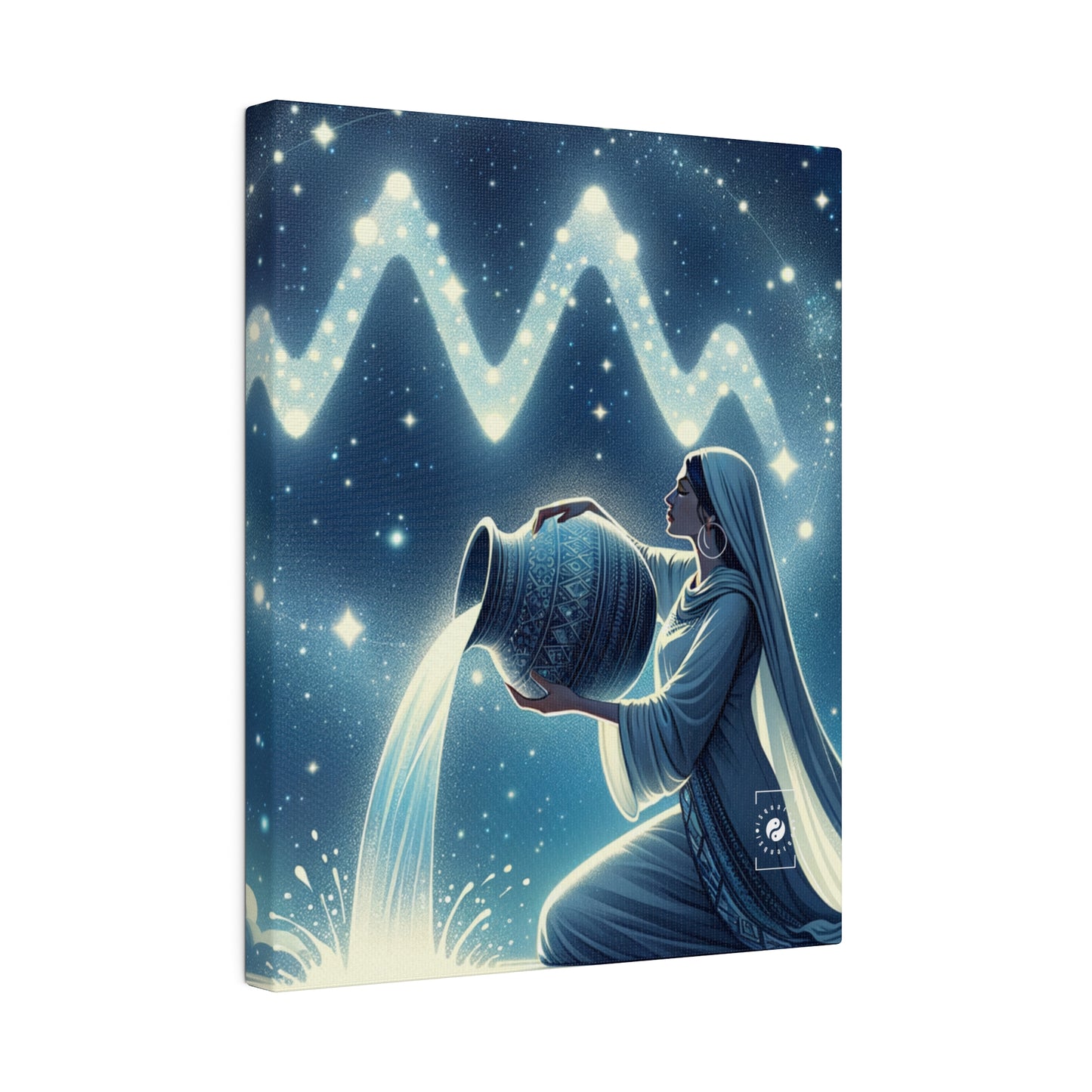 Aquarius Flow - Art Print Canvas