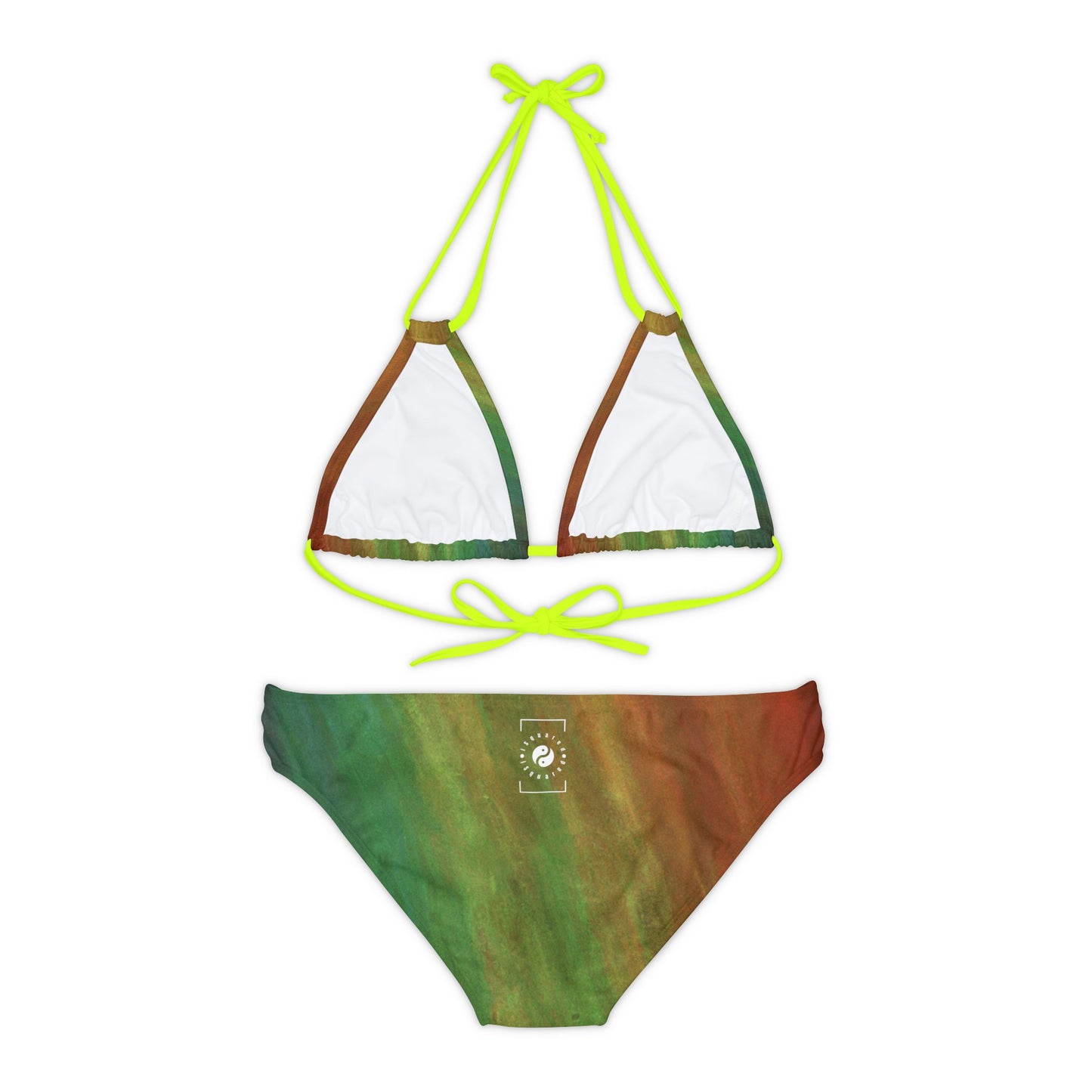 Subtle Rainbow Mood - Lace-up Bikini Set