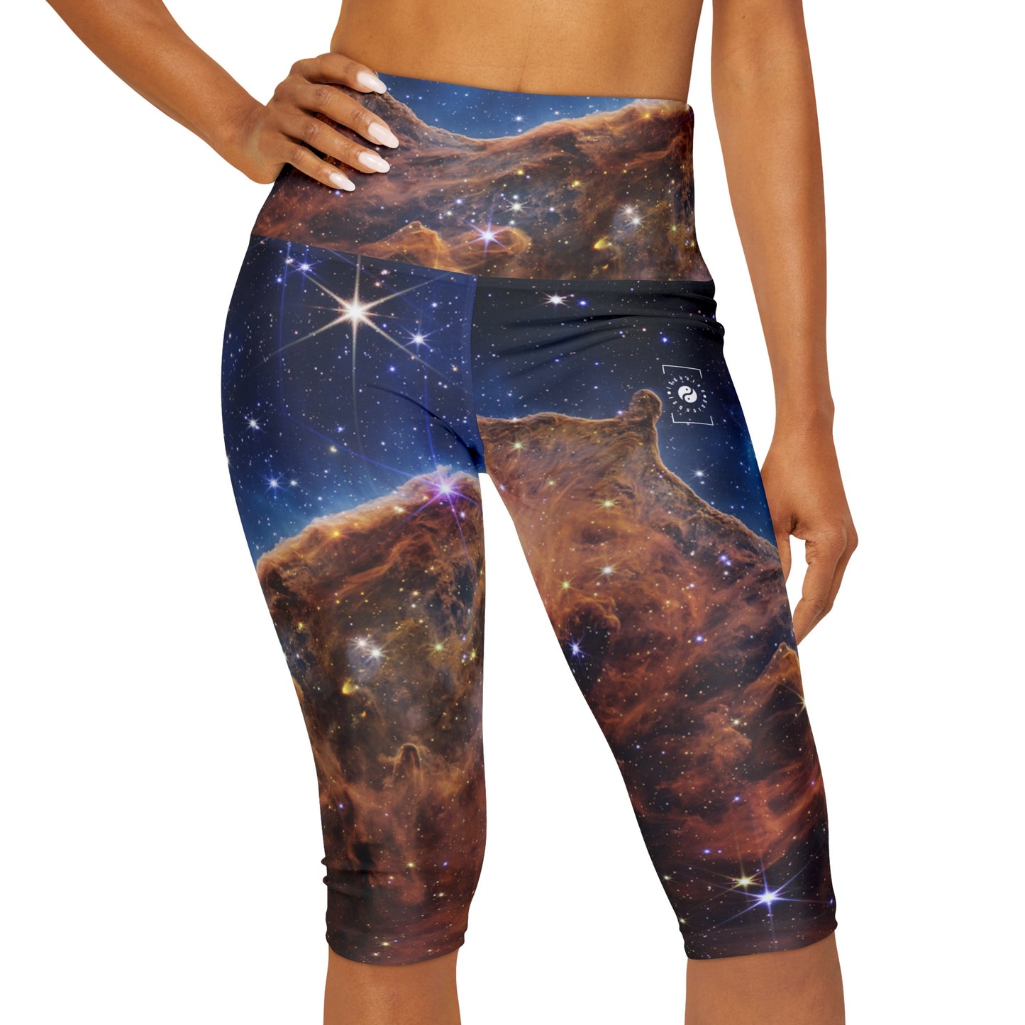 “Cosmic Cliffs” in the Carina Nebula (NIRCam Image) - JWST Collection - High Waisted Capri Leggings