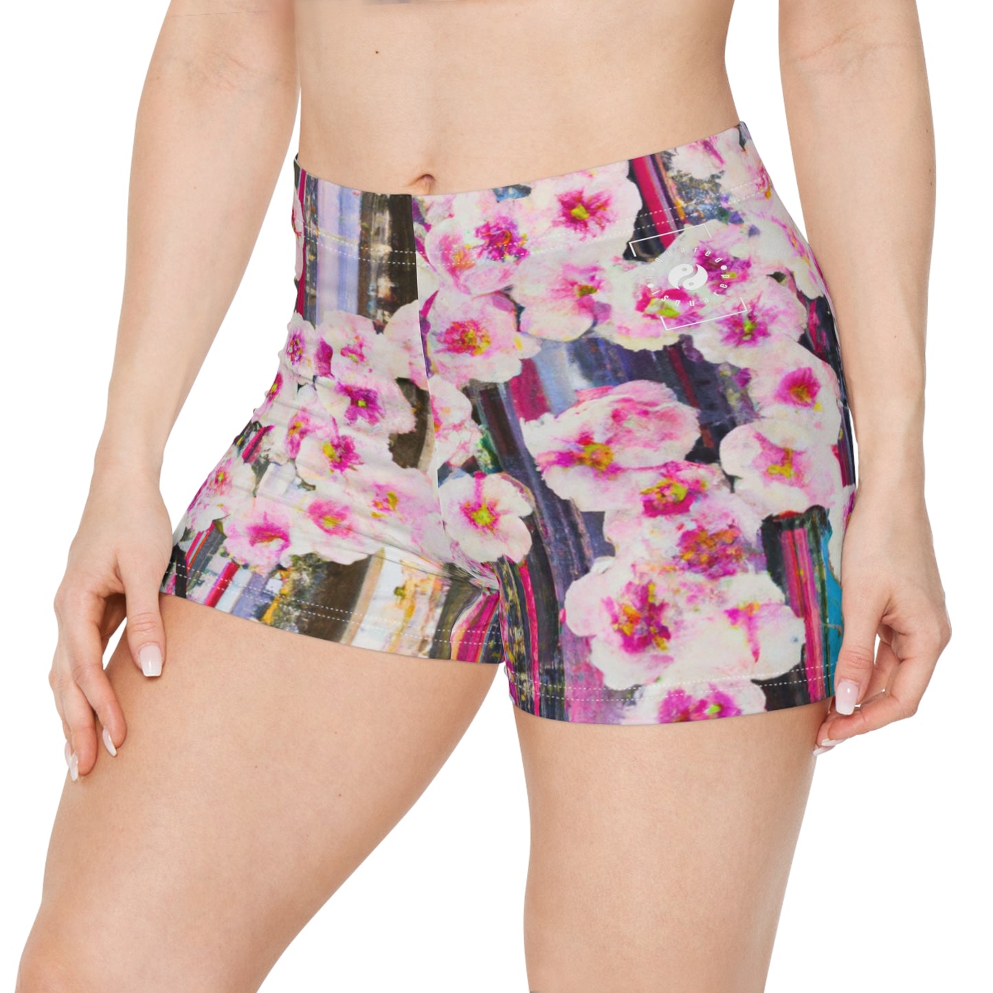 Abstract Bloom 05 - Mini Hot Yoga Short