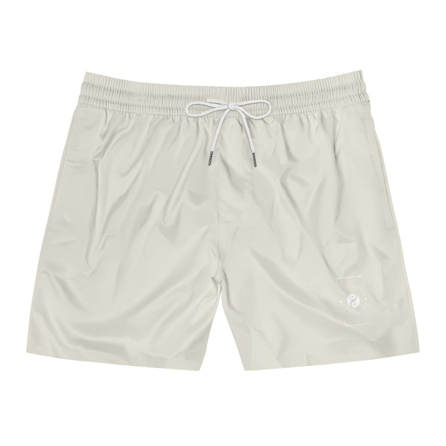 #E9E7DA Ivory - Short de bain (couleur unie) pour homme