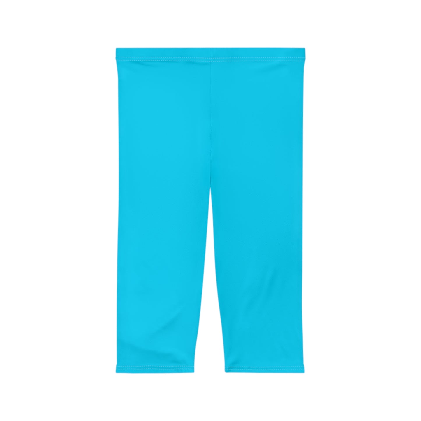 #04D9FF  Neon Blue - Capri Shorts