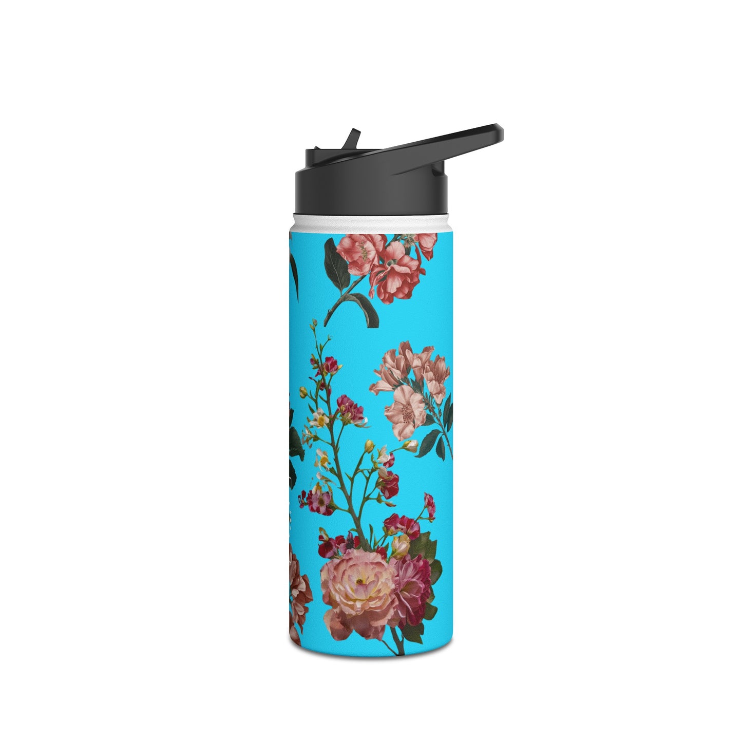 Botanicals on Azure - Water Bottle