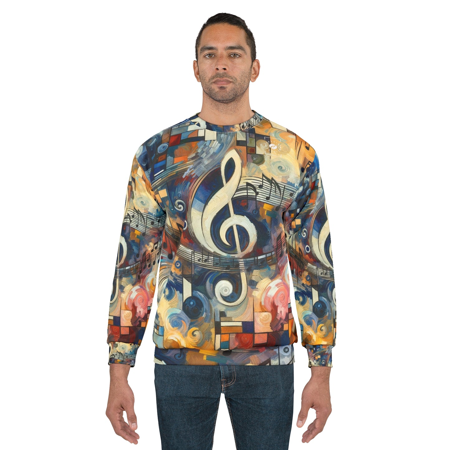 "Melodic Abstraction: Kandinsky's Symphony" - Unisex Sweatshirt