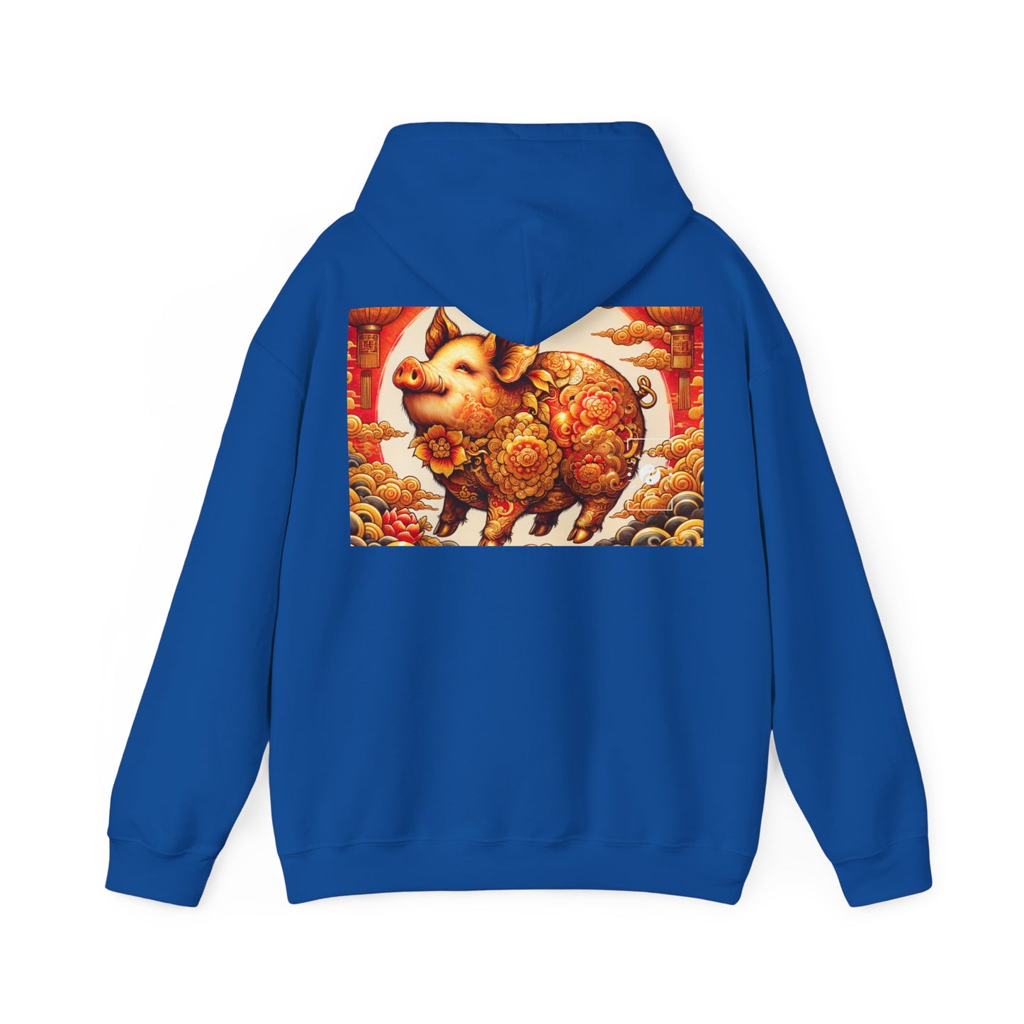 "Golden Prosperity: The Divine Boar Celebration" - Hoodie