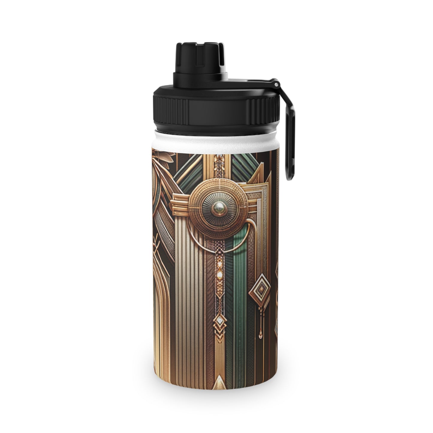 "Deco Serenity: A Fusion of Opulence and Zen" - Sports Water Bottle