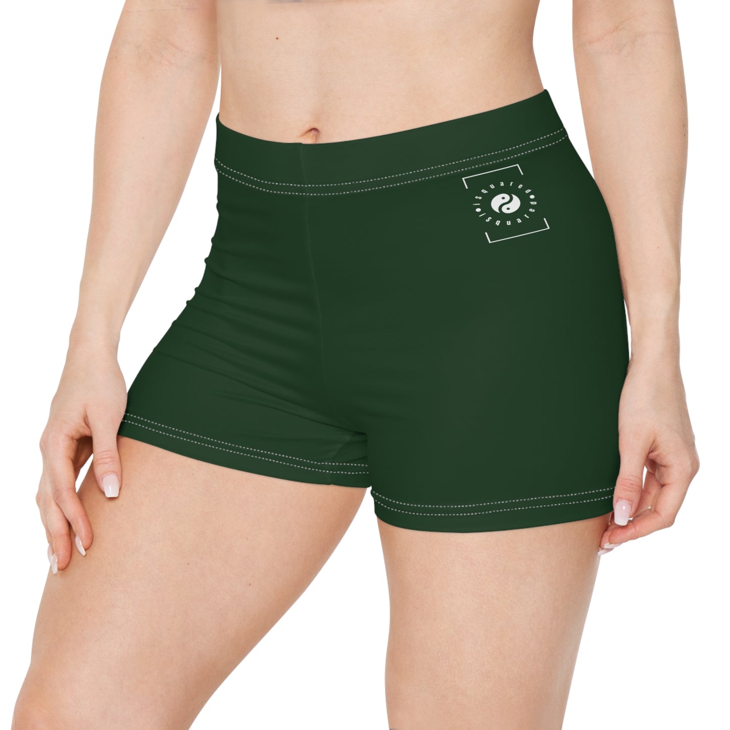 #153B1C Forest Green - Mini Hot Yoga Short