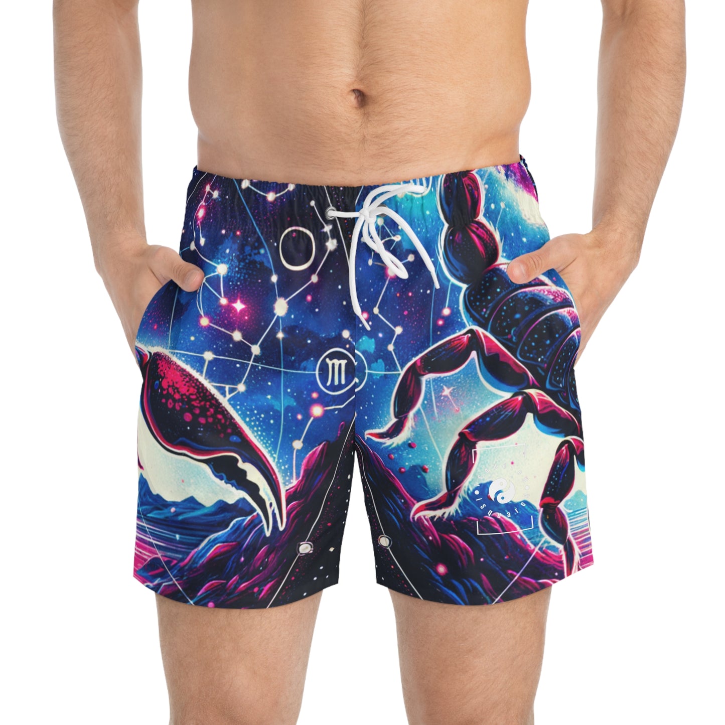 Crimson Scorpio - Swim Trunks for Men