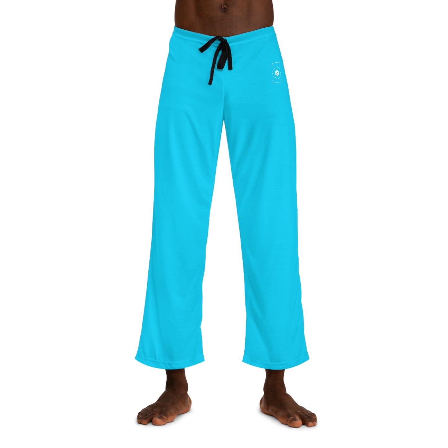 #04D9FF  Neon Blue - men's Lounge Pants