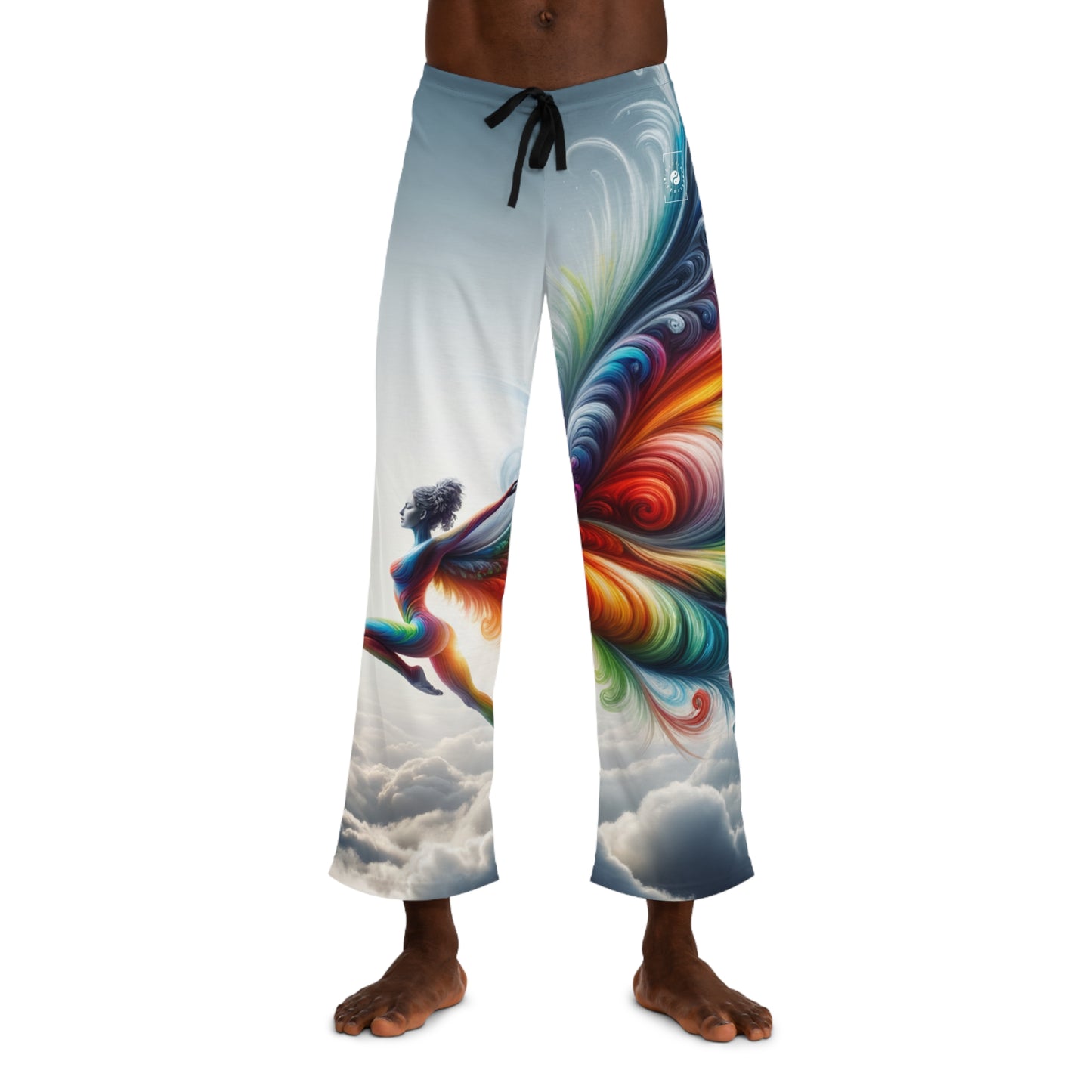 "Yogini's Rainbow Flight" - men's Lounge Pants