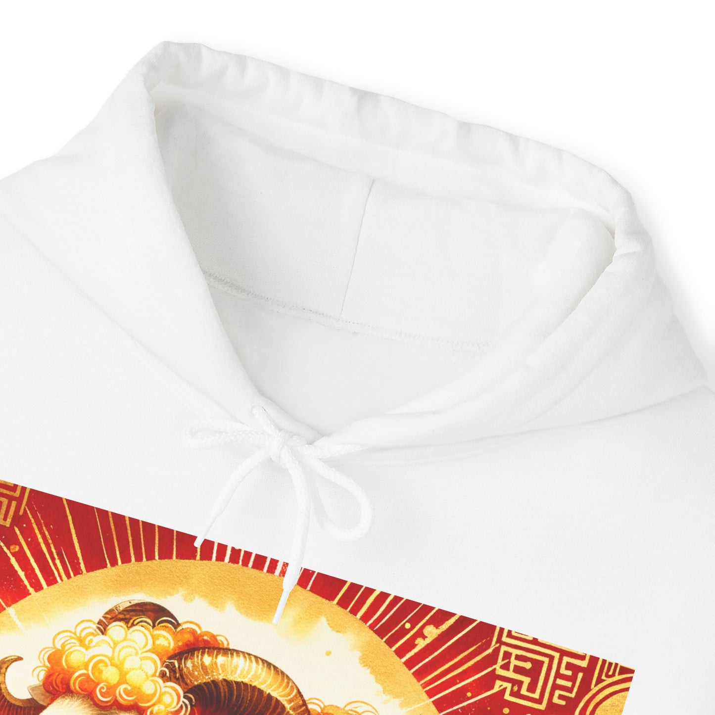 "Auspicious Gold of Divine Ewe: A Lunar New Year Revelry" - Hoodie