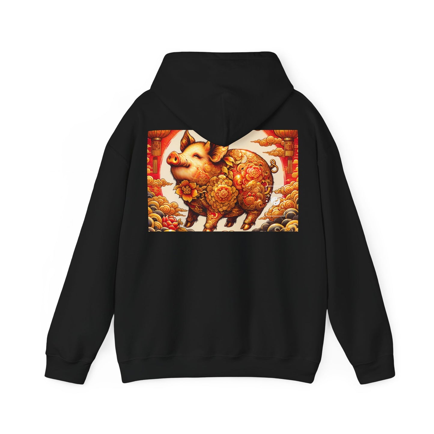 "Golden Prosperity: The Divine Boar Celebration" - Hoodie