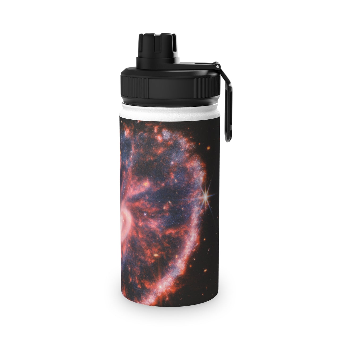 Cartwheel Galaxy (NIRCam and MIRI Composite Image) - Sports Water Bottle