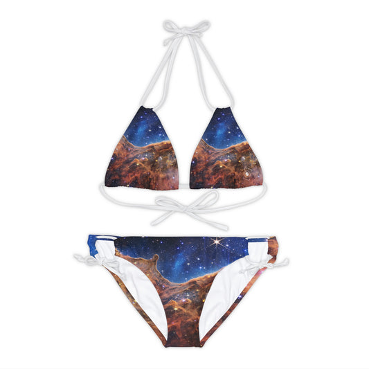 “Cosmic Cliffs” in the Carina Nebula (NIRCam Image) - JWST Collection - Lace-up Bikini Set