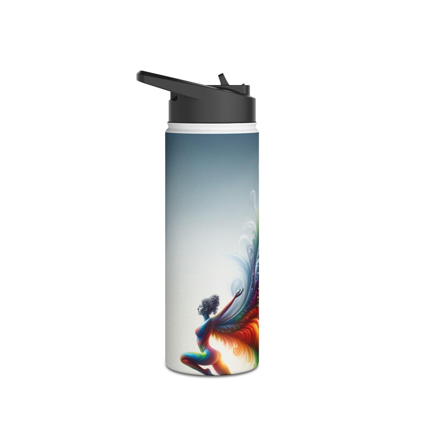 "Yogini's Rainbow Flight" - Water Bottle