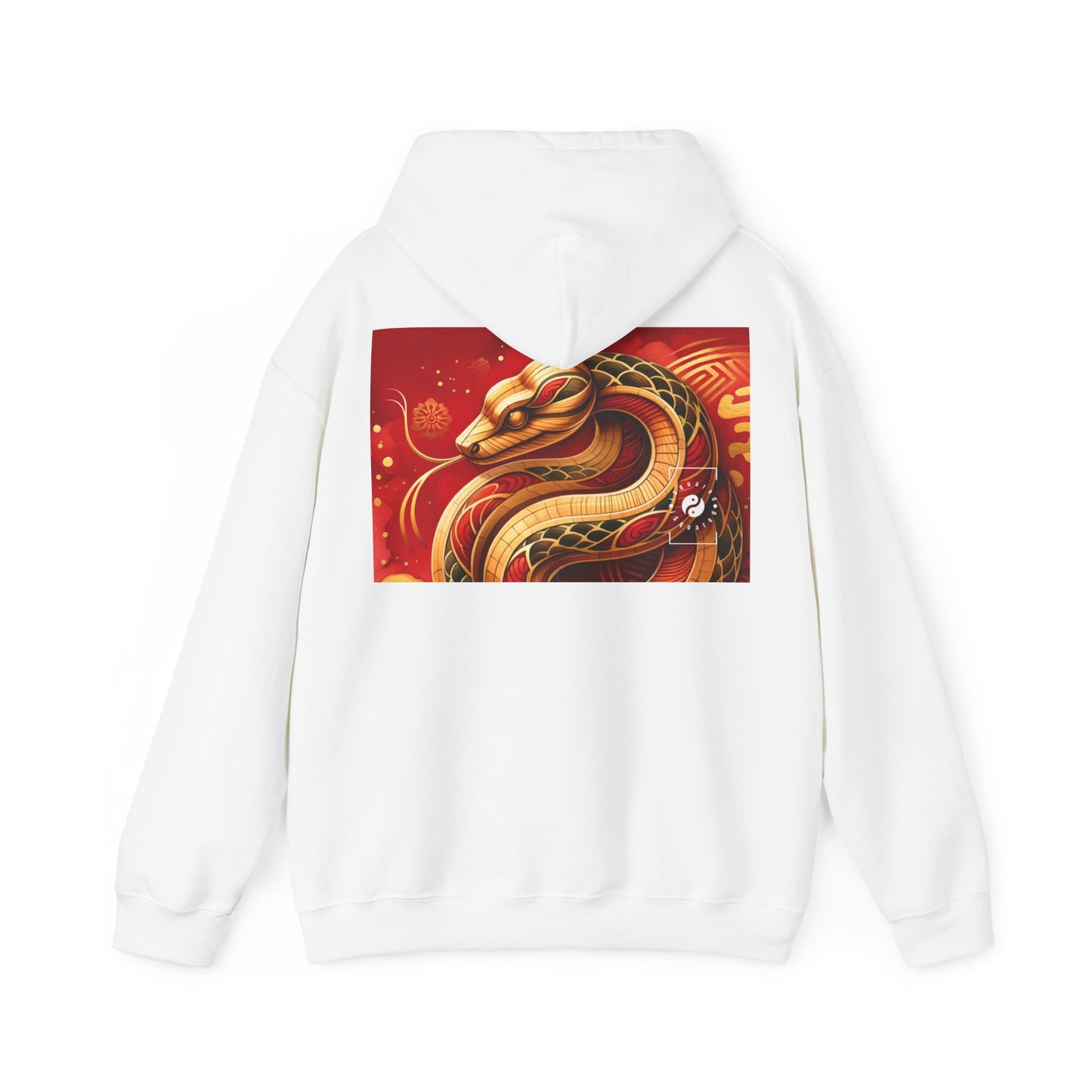 "Crimson Serenity: The Golden Snake" - Hoodie