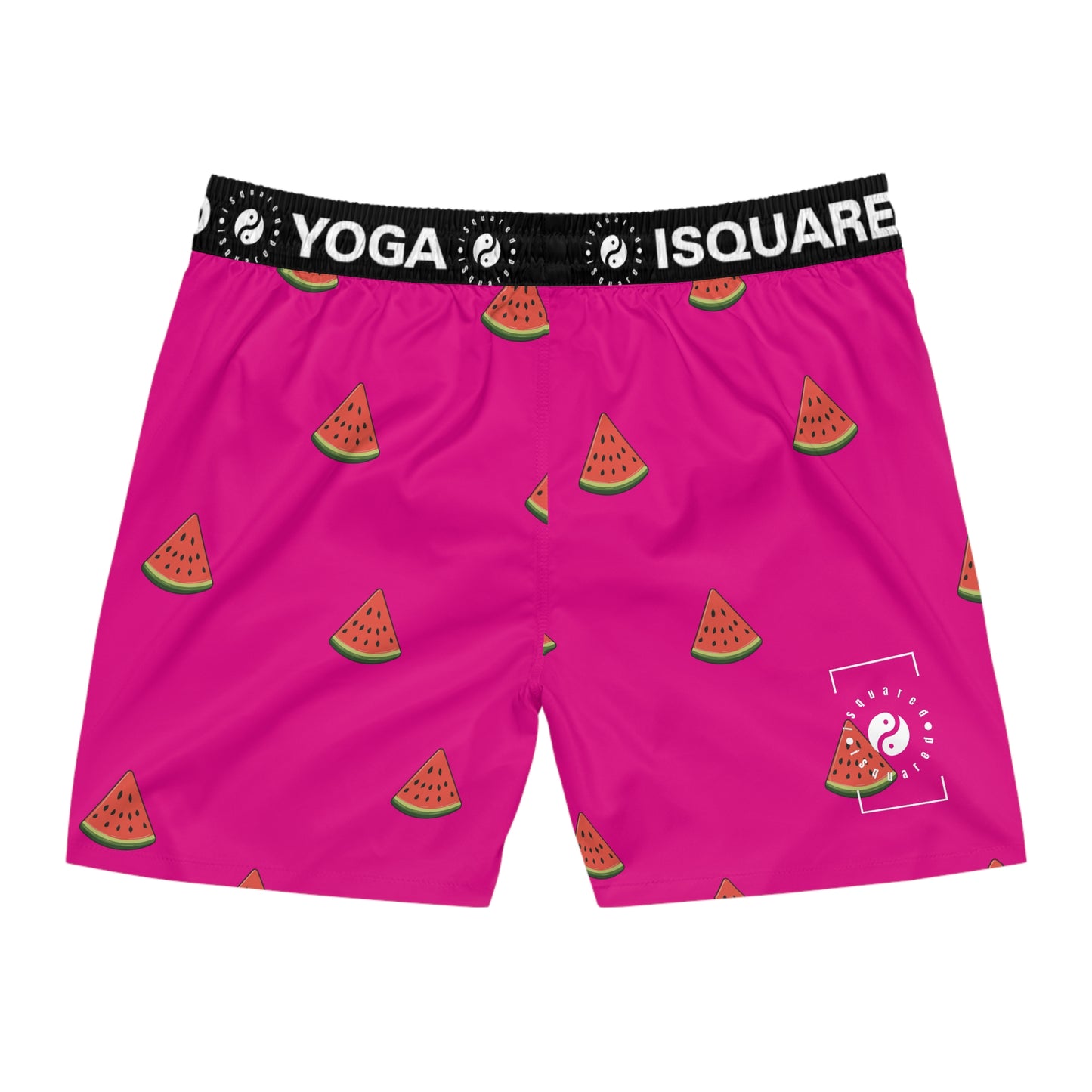 #DF0086 Pink + Watermelon - Swim Shorts (Mid-Length) for Men