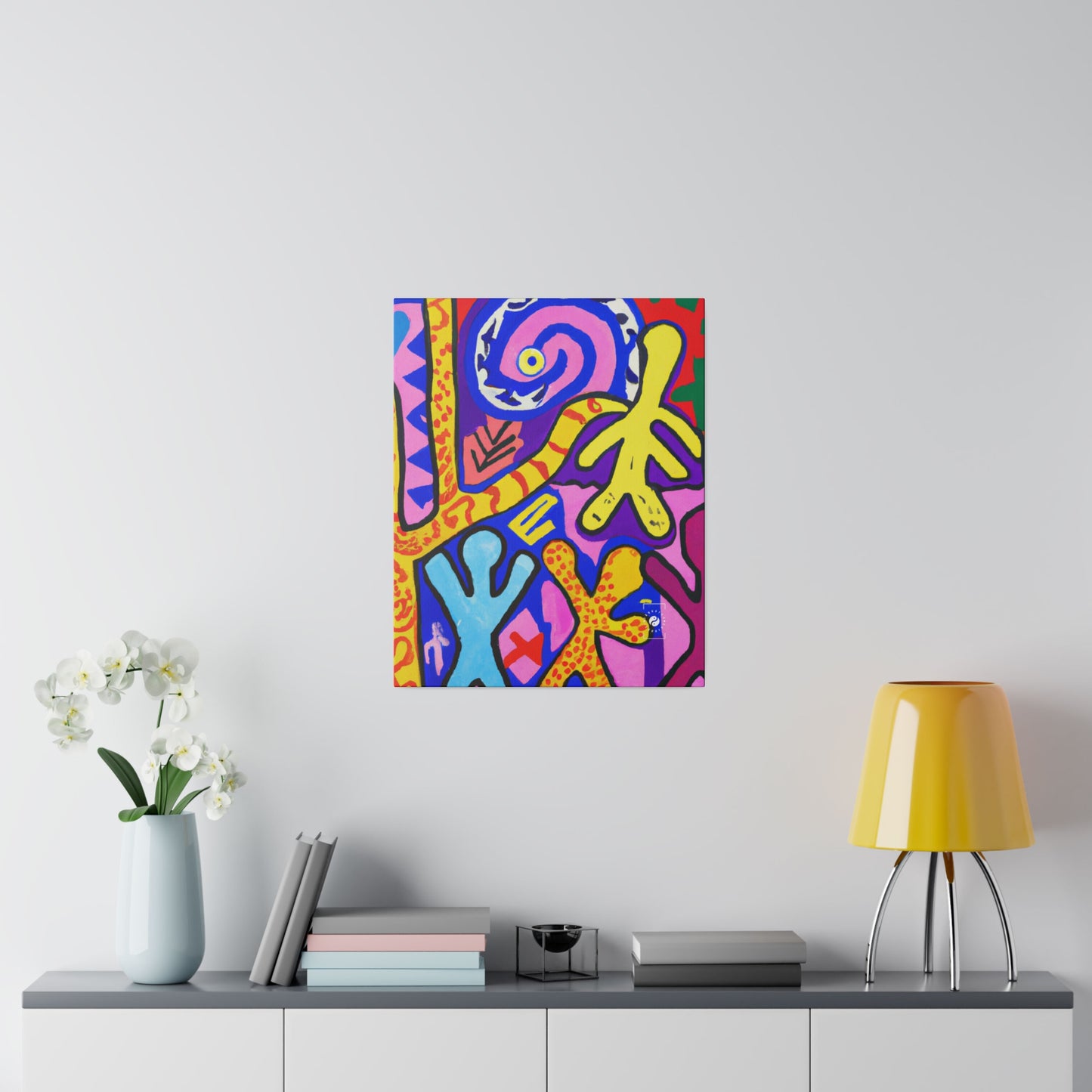 "Symbolic Jamboree" - Art Print Canvas