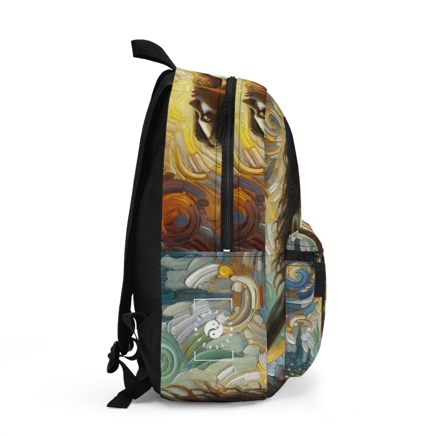 "Golden Warrior: A Tranquil Harmony" - Backpack