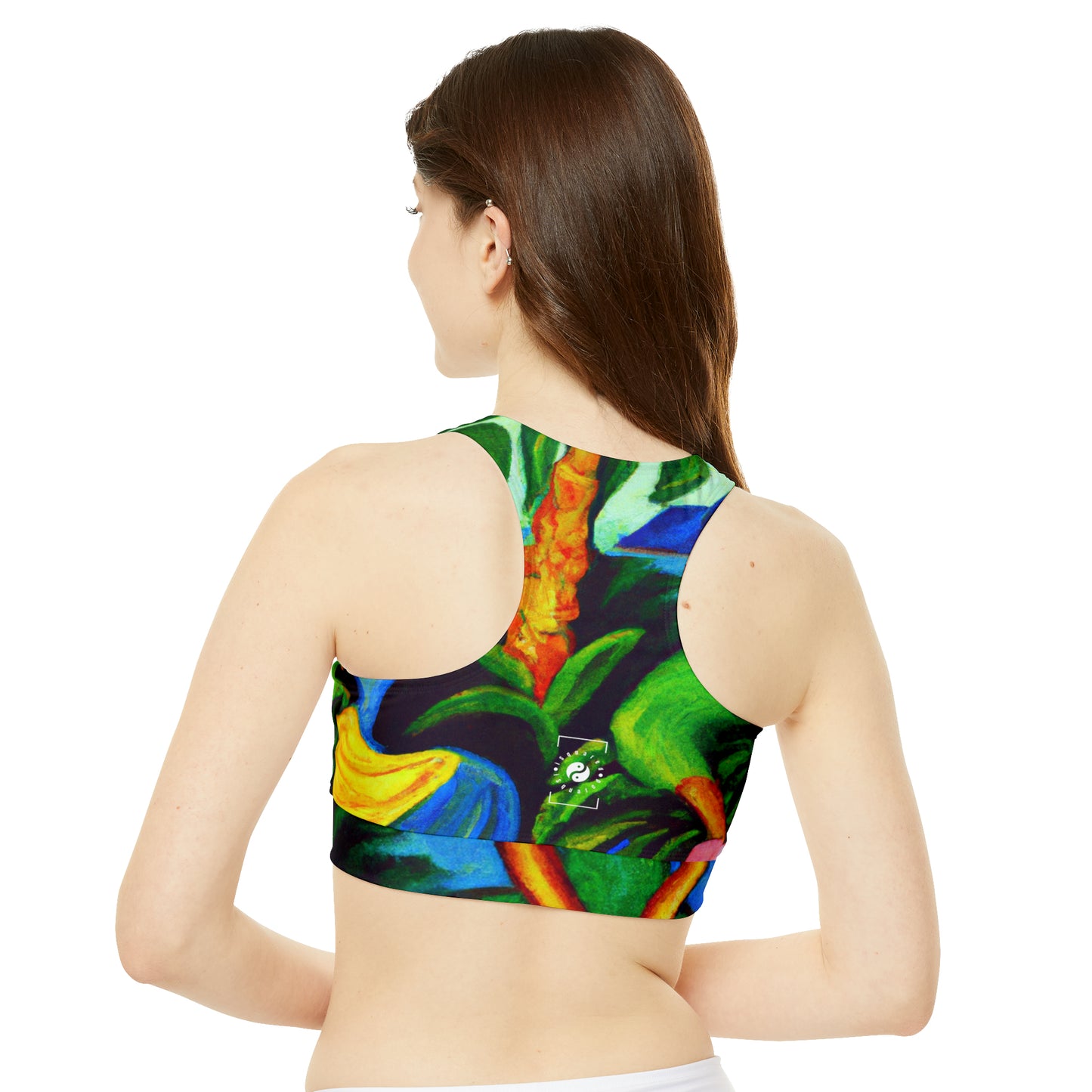 "Tropical Sutra Vivarium" - High Neck Crop Top