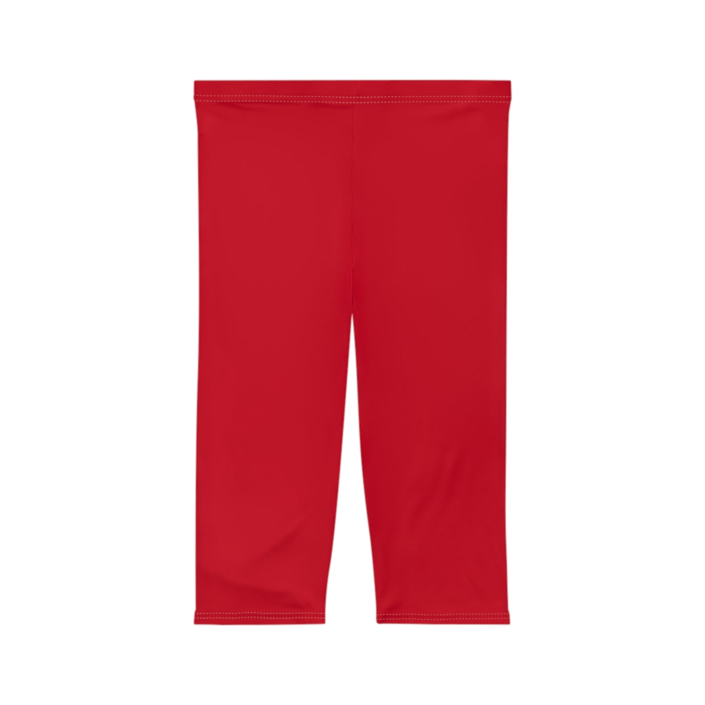 #D10927 Scarlet Red - Capri Shorts